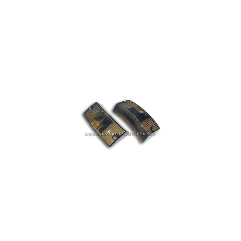 Cabochons De Clignotants Avant Transparents/Fumes Vespa Px